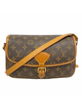Louis Vuitton Shoulder Bag Monogram Sologne Brown